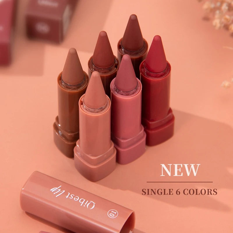 Tapered Matte Velvet Lip Liner Pencil – 6 Colors Long-Lasting Lip Liner Pencil PRIMED