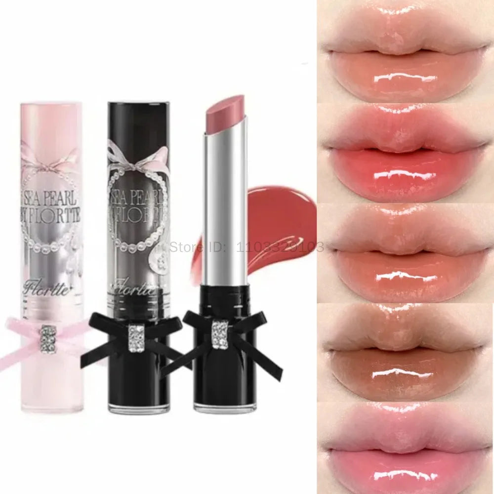 FLORTTE Glass Sea Solid Lip Gloss – Mirror Finish Lip Glaze Solid Lip Gloss PRIMED