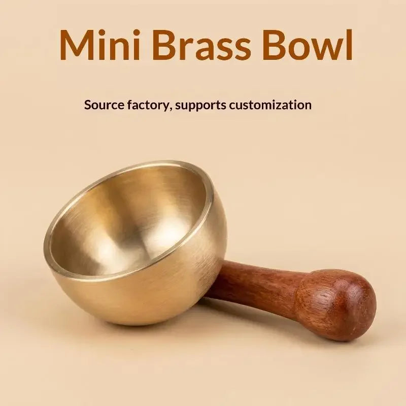 37mm Mini Brass Singing Bowl with Mallet – Meditation & Yoga