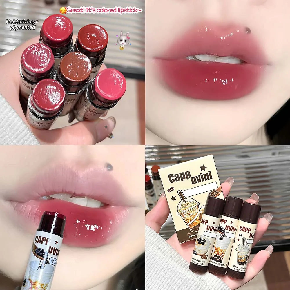 Cappuvini 3-Piece Moisturizing Lip Balm Set | Glossy & Plumping Lip Balm Set PRIMED