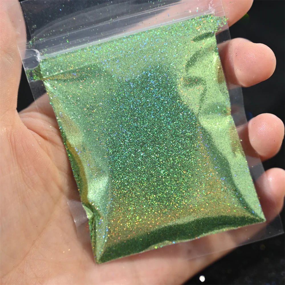 Ultra Fine Holographic Nail Glitter Powder 0.2mm | 5/10g Bulk