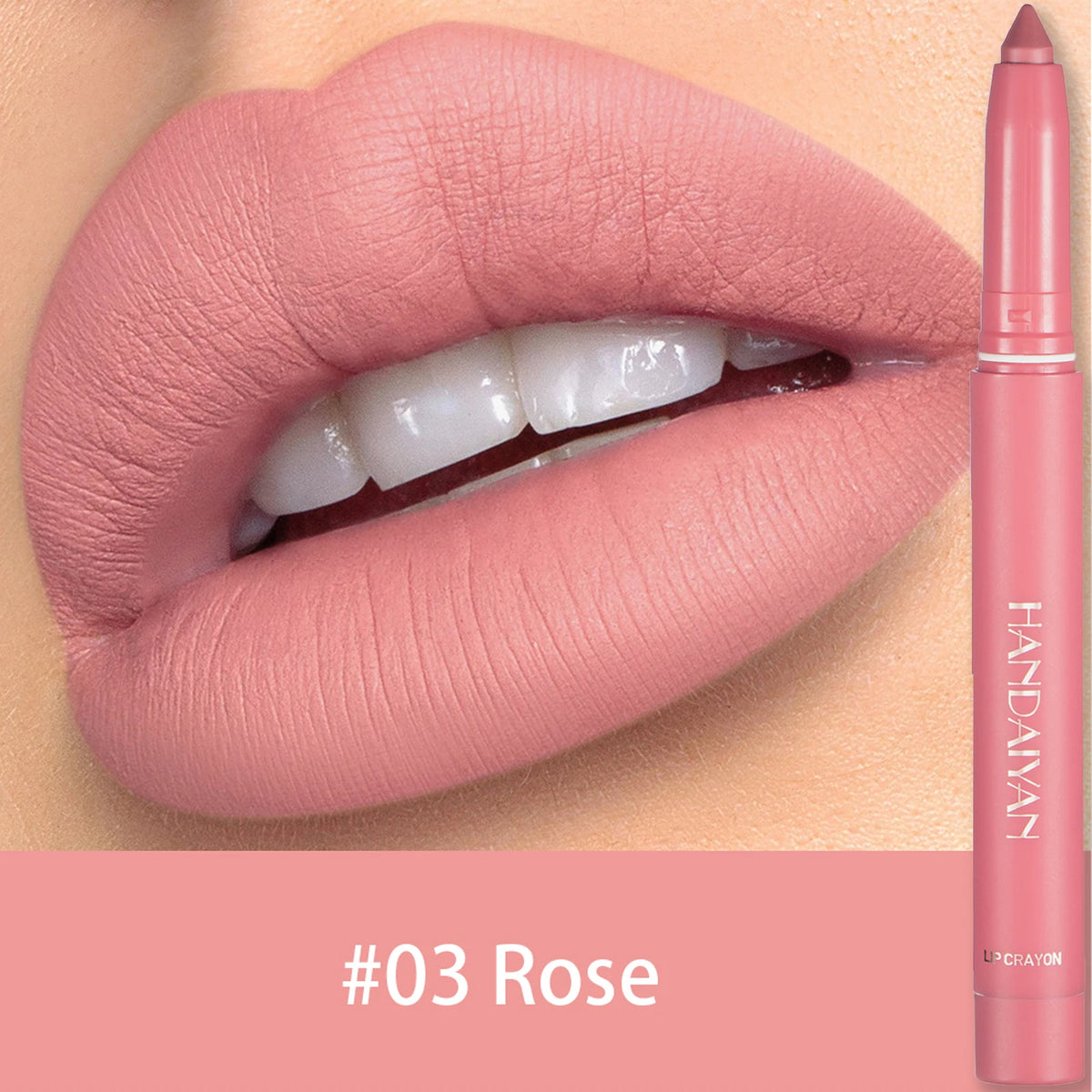 Waterproof Matte Lip Liner Pencil – 12 Shades, Long-Lasting