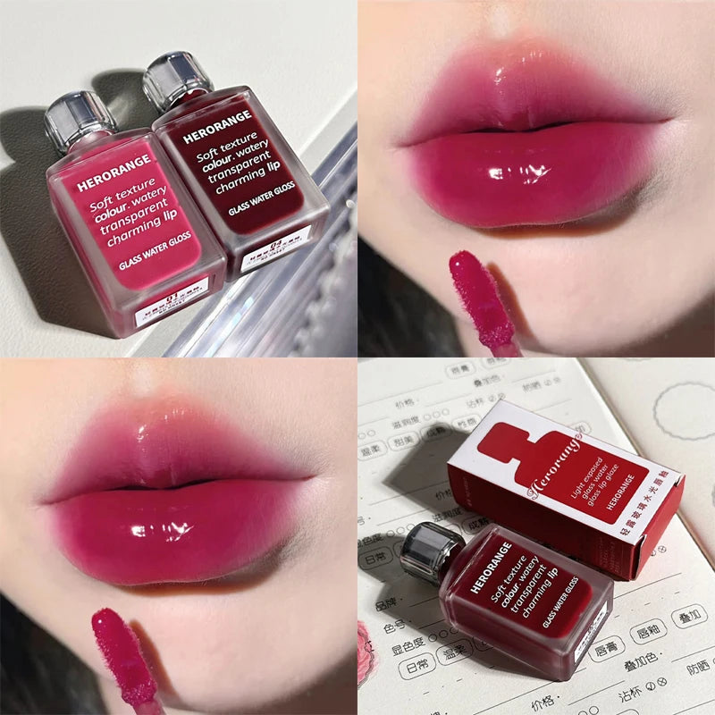 Water-Glow Mirror Lip Gloss – Hydrating Korean Lip Tint