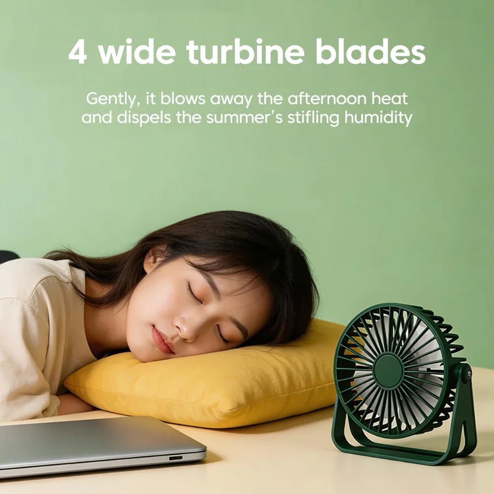USB Desktop Mini Fan – Portable Table Fan Home Office Dorm USB Desktop Fan PRIMED