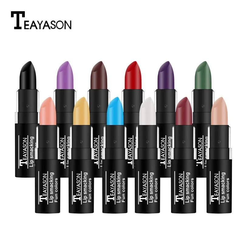 Velvet Matte Lipstick – 12 Shades, Waterproof & Long-Lasting