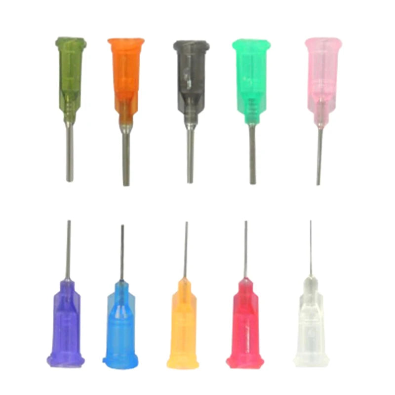 10Pcs Dispensing Needle Tips 14GA–27GA | Liquid Syringe Needles