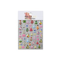 Christmas Tree Silvery Foil Nail Art Stickers – Holiday Decals