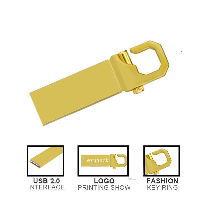 50PCS Custom Logo Metal USB Flash Drive 2.0 | 4GB–64GB Custom USB Flash Drive PRIMED