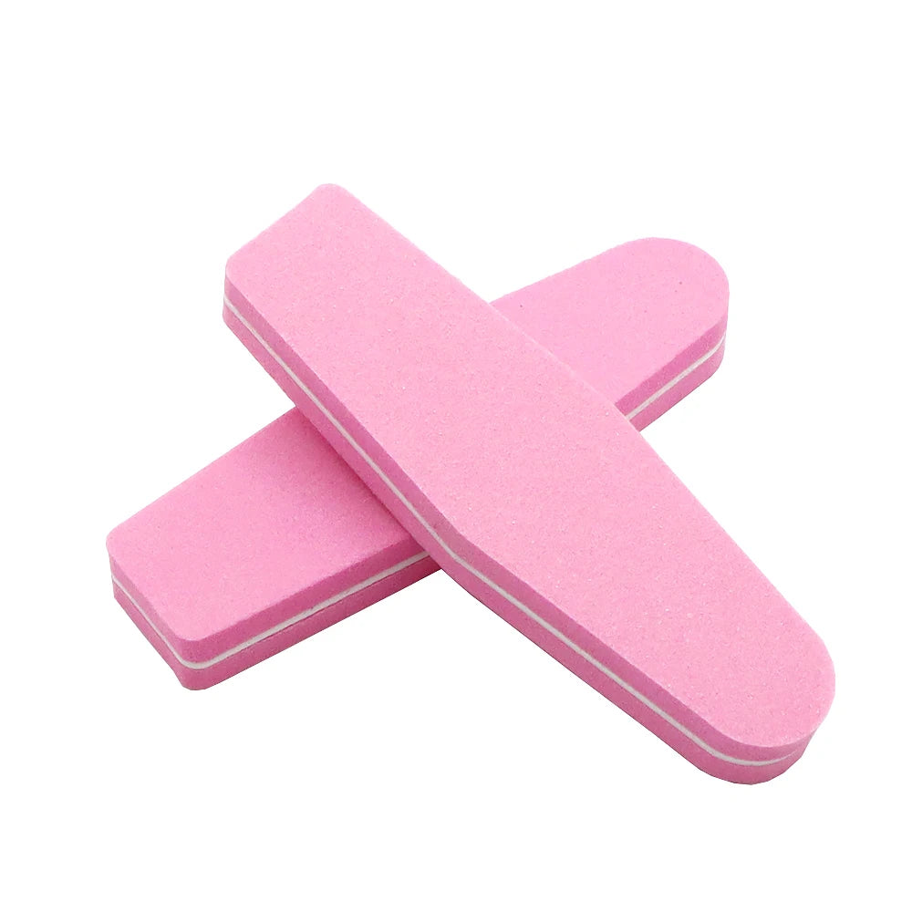 Mini Pink Sponge Nail File Buffer Block Double-Sided 5/10 Pcs Nail File Buffer PRIMED