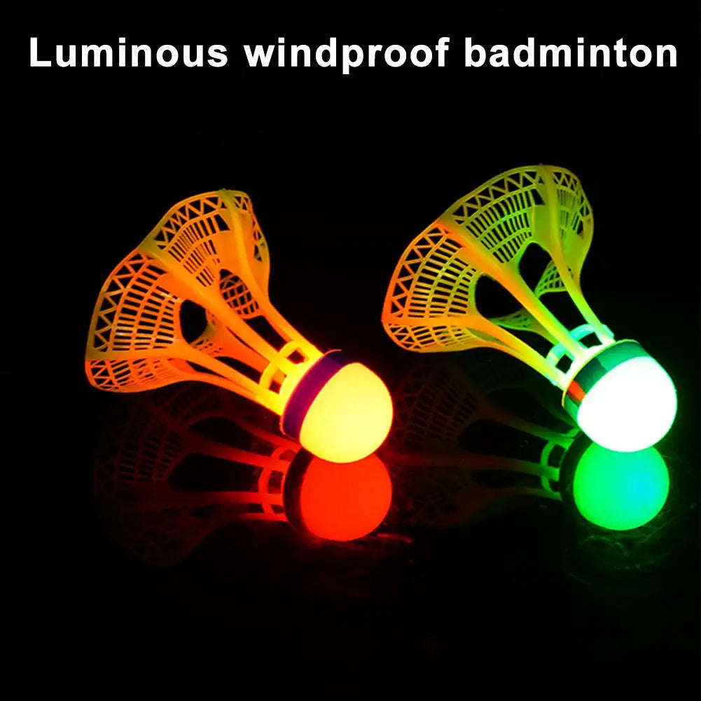 LED Glow Badminton Shuttlecocks – Windproof Night Birdies 1/2/5Pc LED Badminton Shuttlecock PRIMED