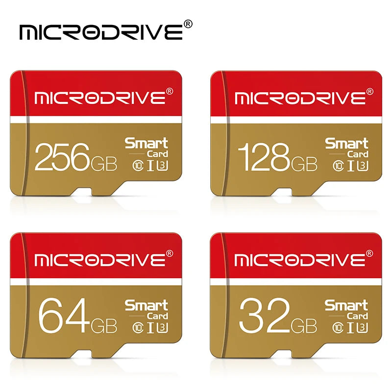 MicroDrive Micro SD Card Class 10 U3 V30 A2 – 4GB to 256GB Flash Memory Card PRIMED 64 GB