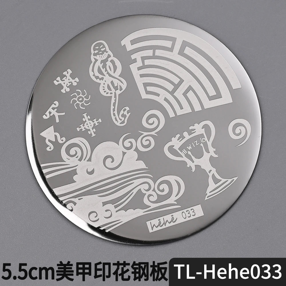 Nail Stamping Plate 5.5cm – Butterfly Flower Lace Stencil