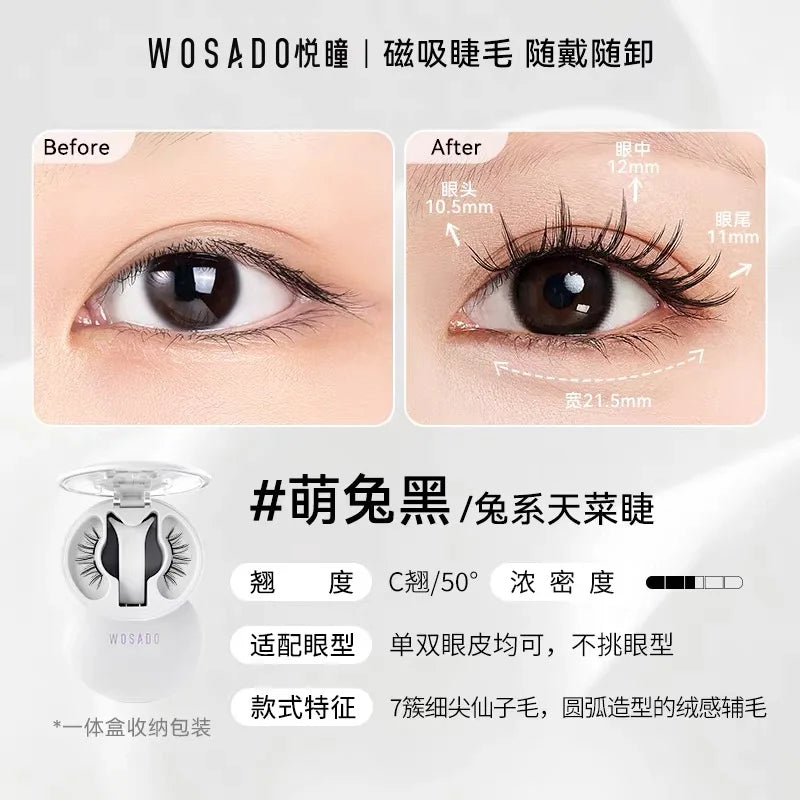 Magnetic False Eyelashes – No Adhesive Reusable Lash Clip Magnetic False Eyelashes PRIMED bmth China Mainland