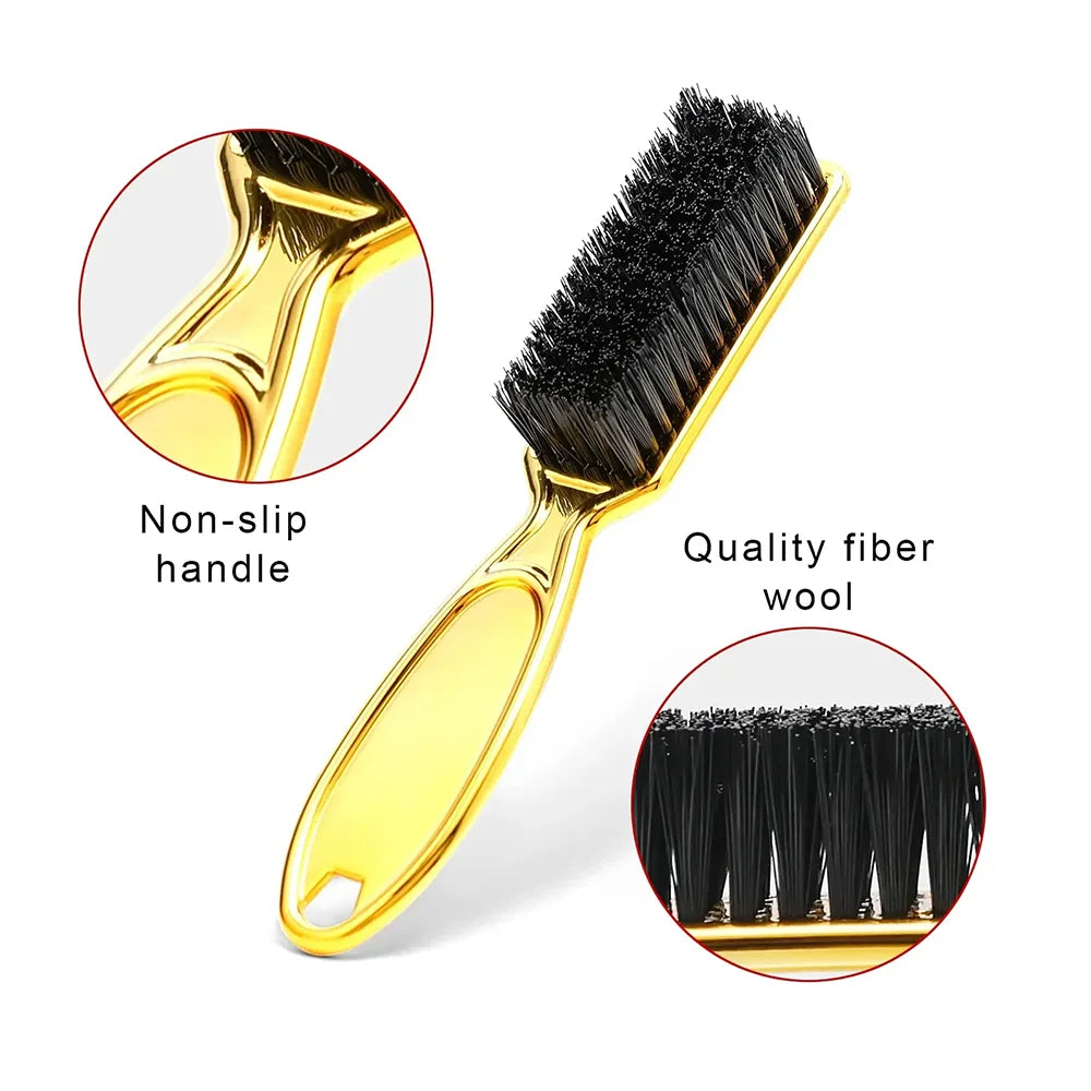 Vintage Gold Electroplated Salon Neck Hair Cleaning Brush