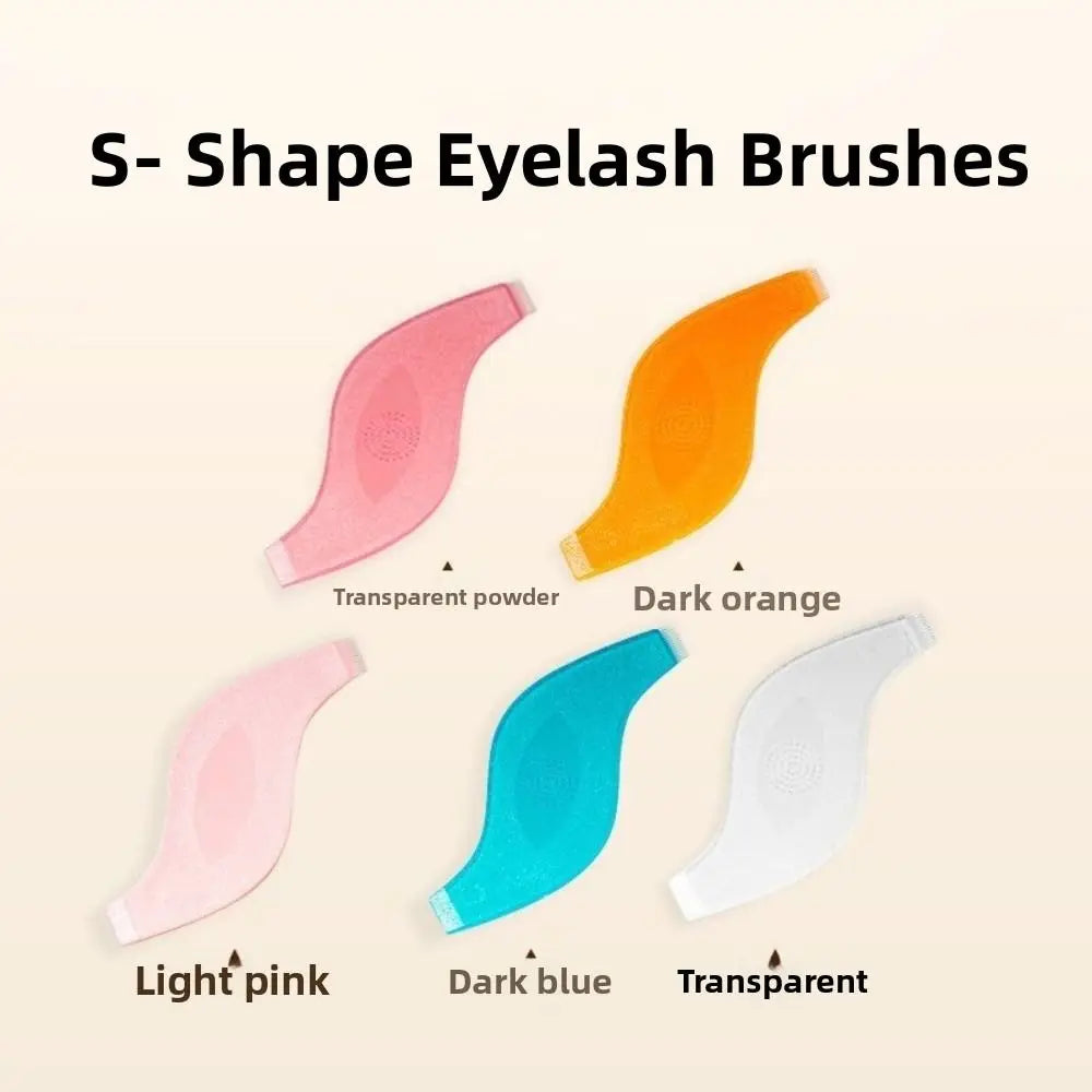 10-Pack S-Shape Eyelash Brushes – Lash Extension Comb Tool