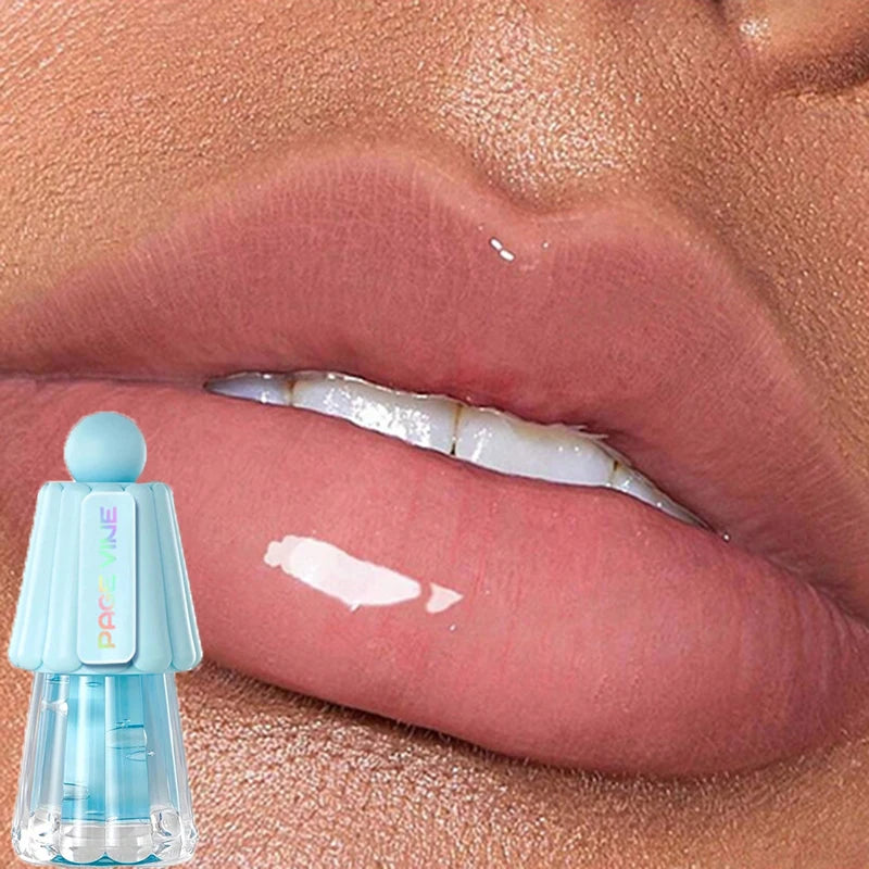 Crystal Jelly Lip Oil Gloss – Hydrating Clear Lip Glaze Lip Oil Gloss PRIMED 01-water gloss