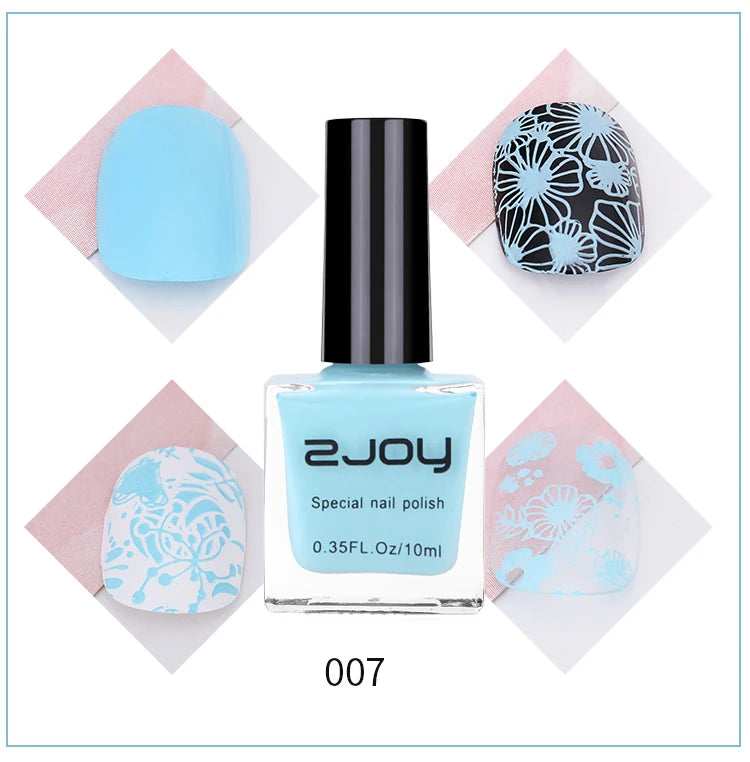 10ml Nail Art Stamping Polish – 30 Colors Air Dry Varnish Nail Stamping Polish PRIMED GY002-07