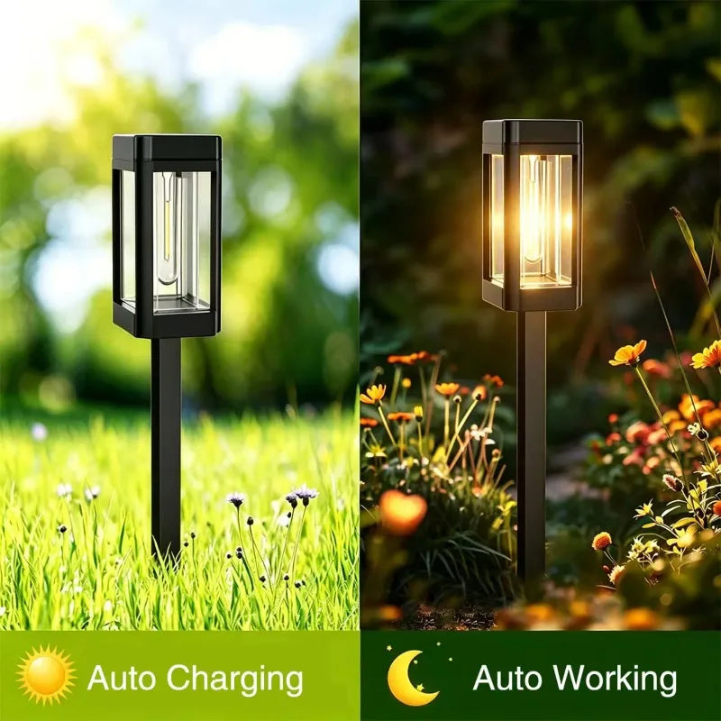 Solar Pathway Lights Outdoor Waterproof LED Garden Stake Lamps Solar Pathway Lights PRIMED