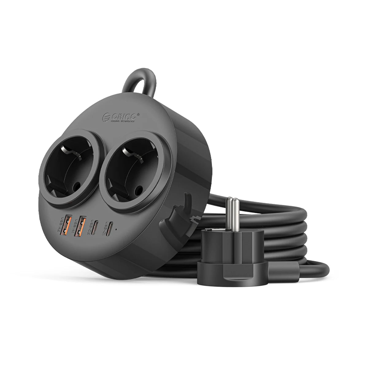 ORICO Magnetic EU Power Strip PD 20W Fast Charging 2AC 4 USB Magnetic Power Strip PRIMED 1.6M 3A2U2C Black China Mainland EU Plug
