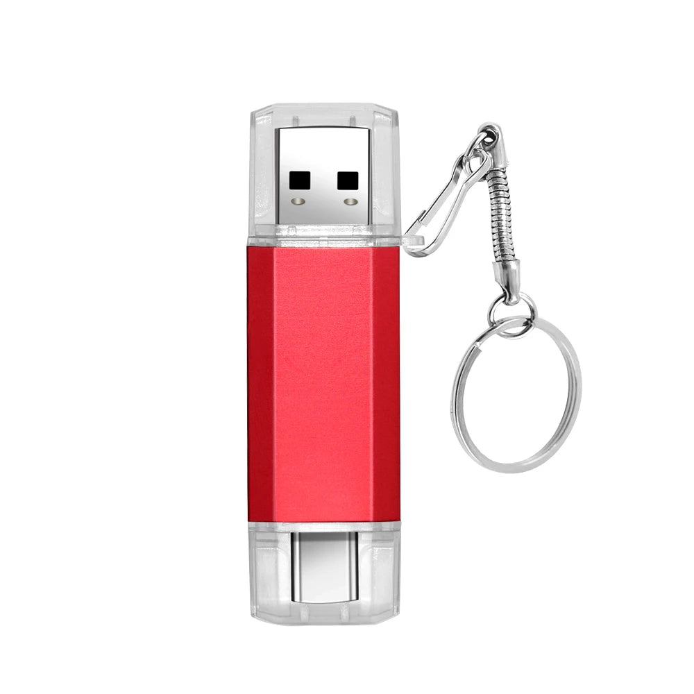 USB Type-C Flash Drive 4GB–256GB | Dual Interface Metal Stick USB Flash Drive PRIMED 4GB Style 3