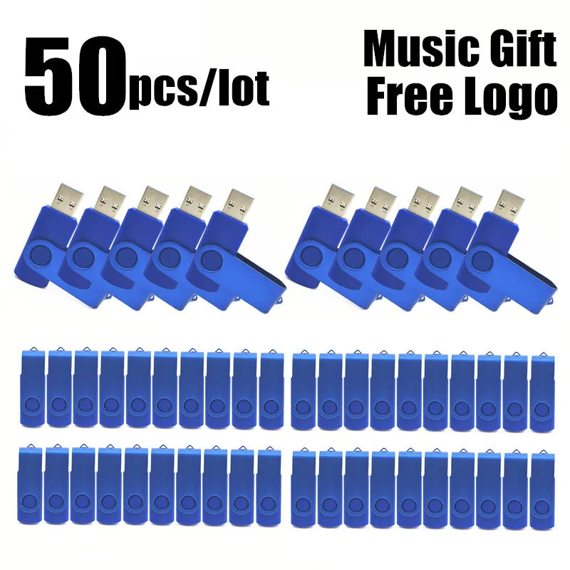50-Pack Metal USB Flash Drives 1–64GB | Free Custom Logo USB Flash Drive PRIMED