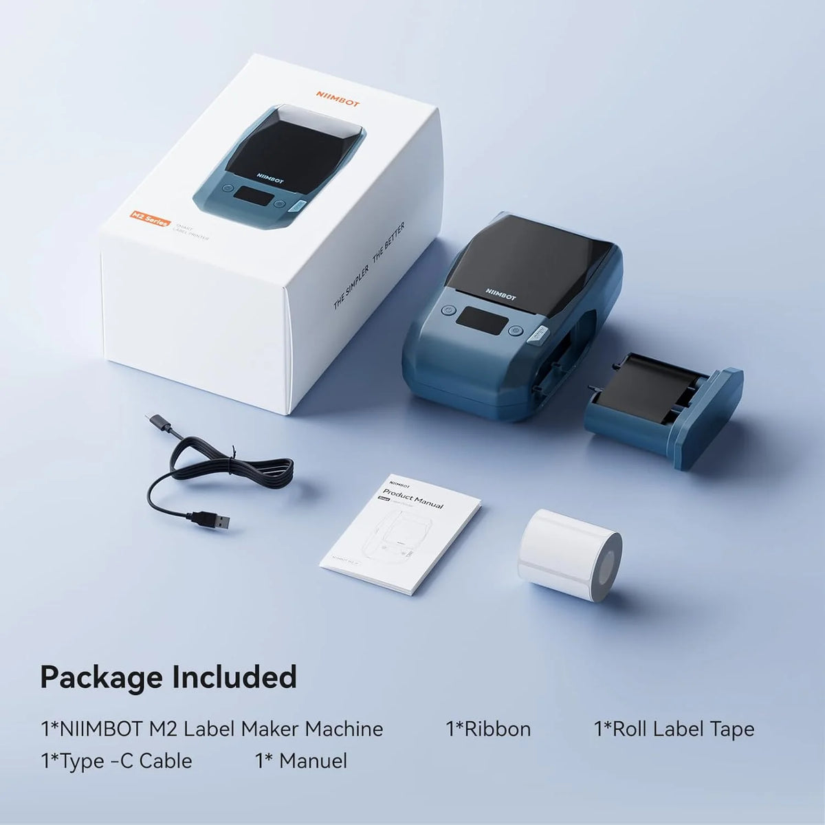 NIIMBOT M2 Bluetooth Thermal Label Printer 300DPI | Portable