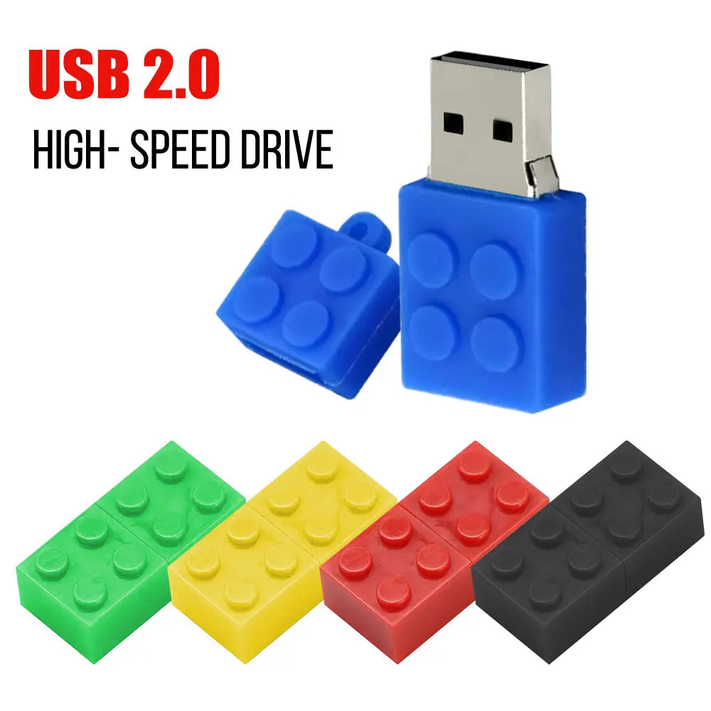 Building Blocks USB Flash Drive 8GB–128GB | Novelty Pen Drive USB Flash Drive PRIMED
