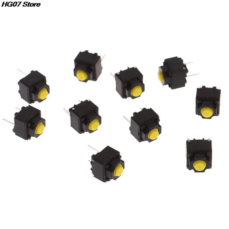 10Pcs Silent Micro Push Button Switch 6×6×7.3mm Mouse Repair