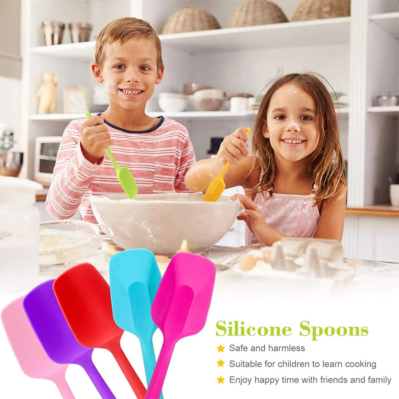 LMETJMA 28cm Silicone Spoonula – Heat-Resistant Flexible Spatula Silicone Spatula PRIMED