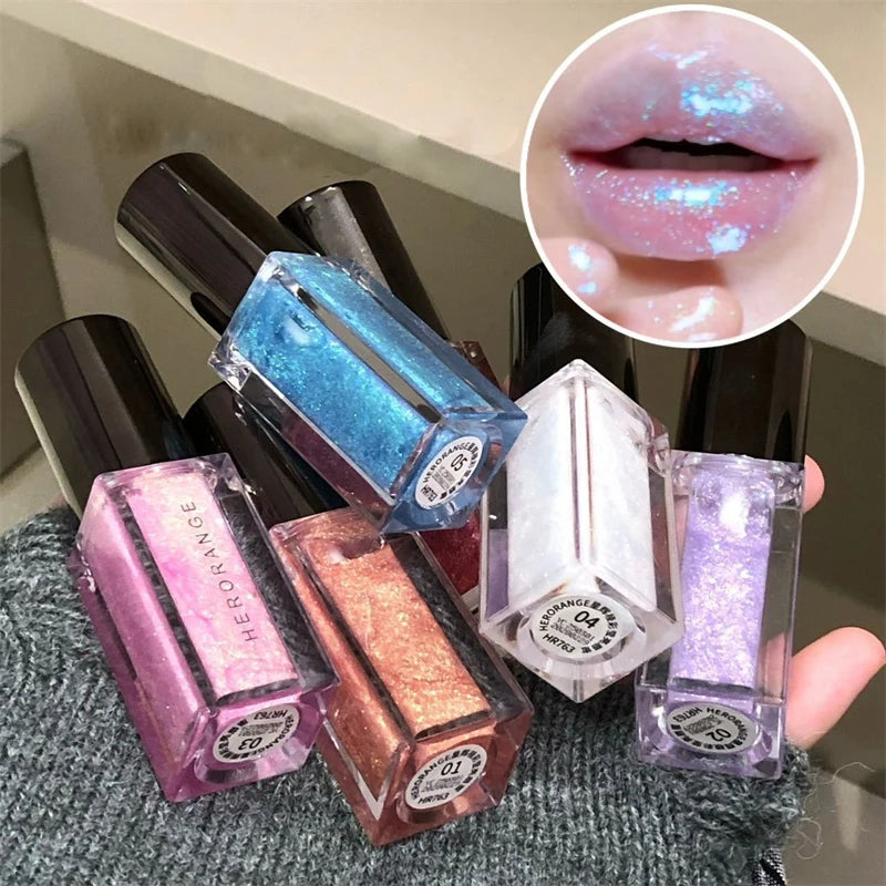 Star Shine Glitter Lip Gloss – Mirror Shimmer & Moisturizing Glitter Lip Gloss PRIMED