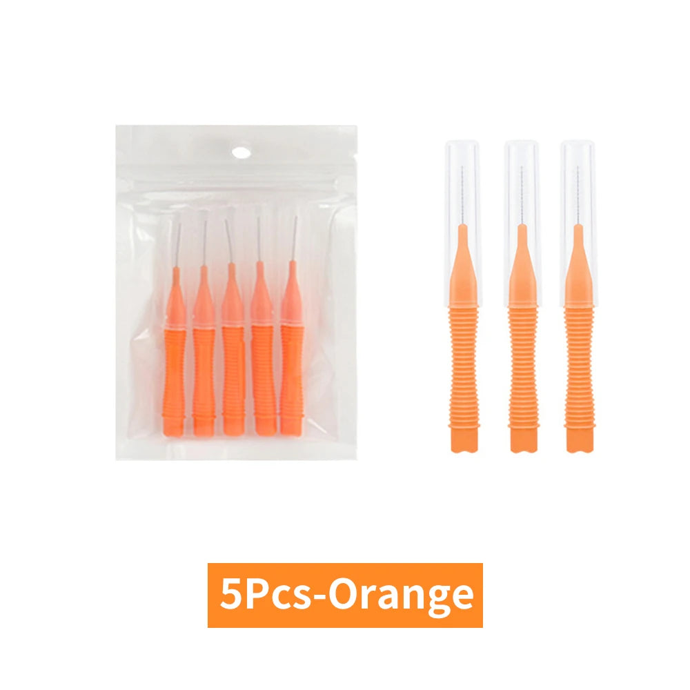 Mini Eyebrow & Eyelash Brushes | Lash Extension Tool 5/10 Pcs Eyelash Makeup Brush PRIMED 5pcs orange