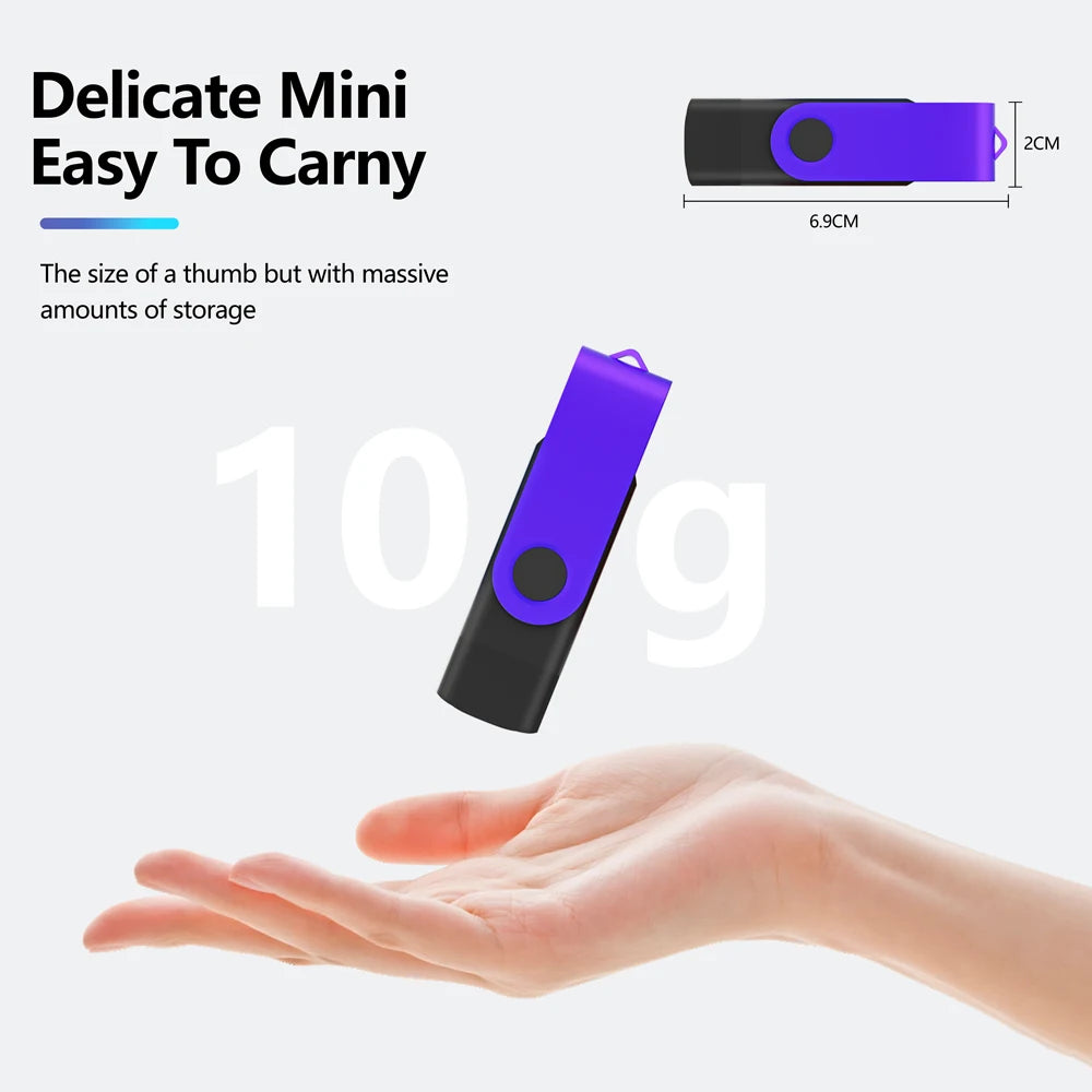 USB & Type-C 2-in-1 Flash Drive 4GB–128GB | Keychain Pendrive