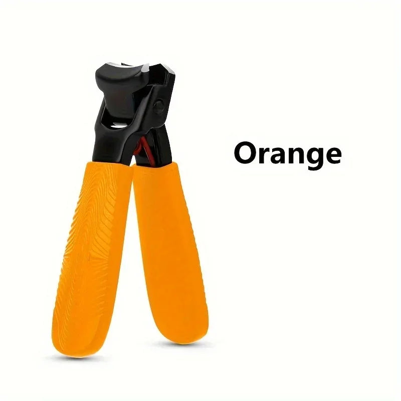 Stainless Steel Nail Clipper – Sharp Fingernail & Toenail Cutter Nail Clipper PRIMED Orange
