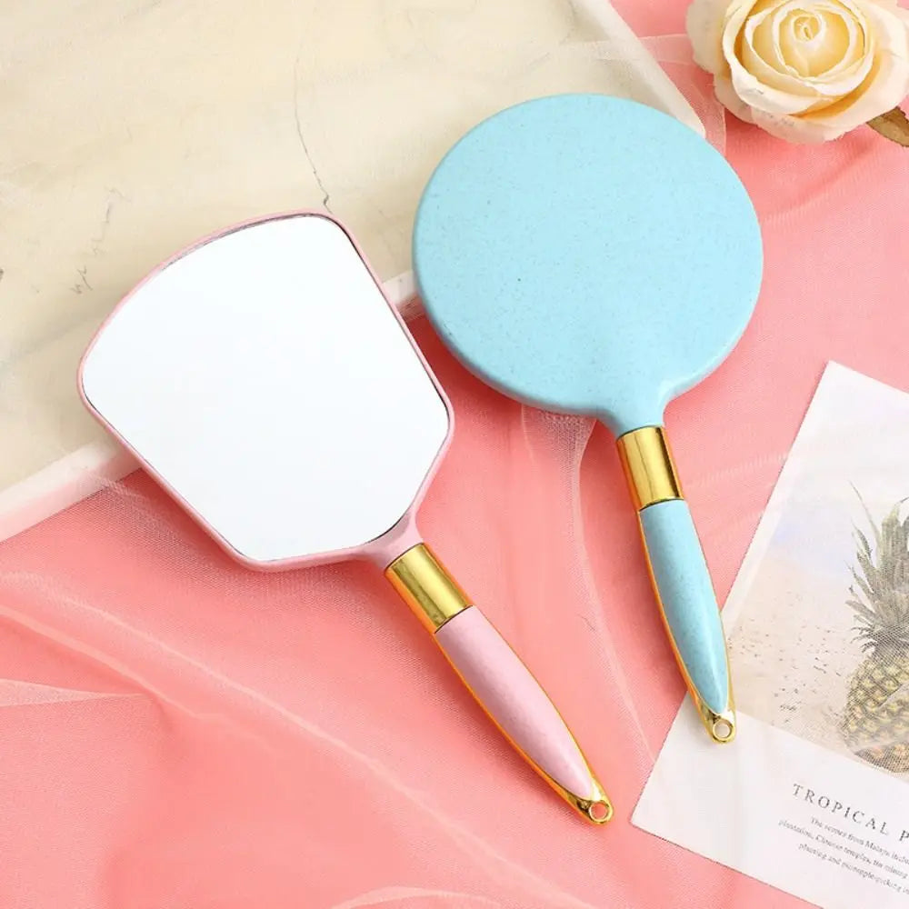 Vintage Handheld Vanity Mirror with Handle – Makeup & Salon