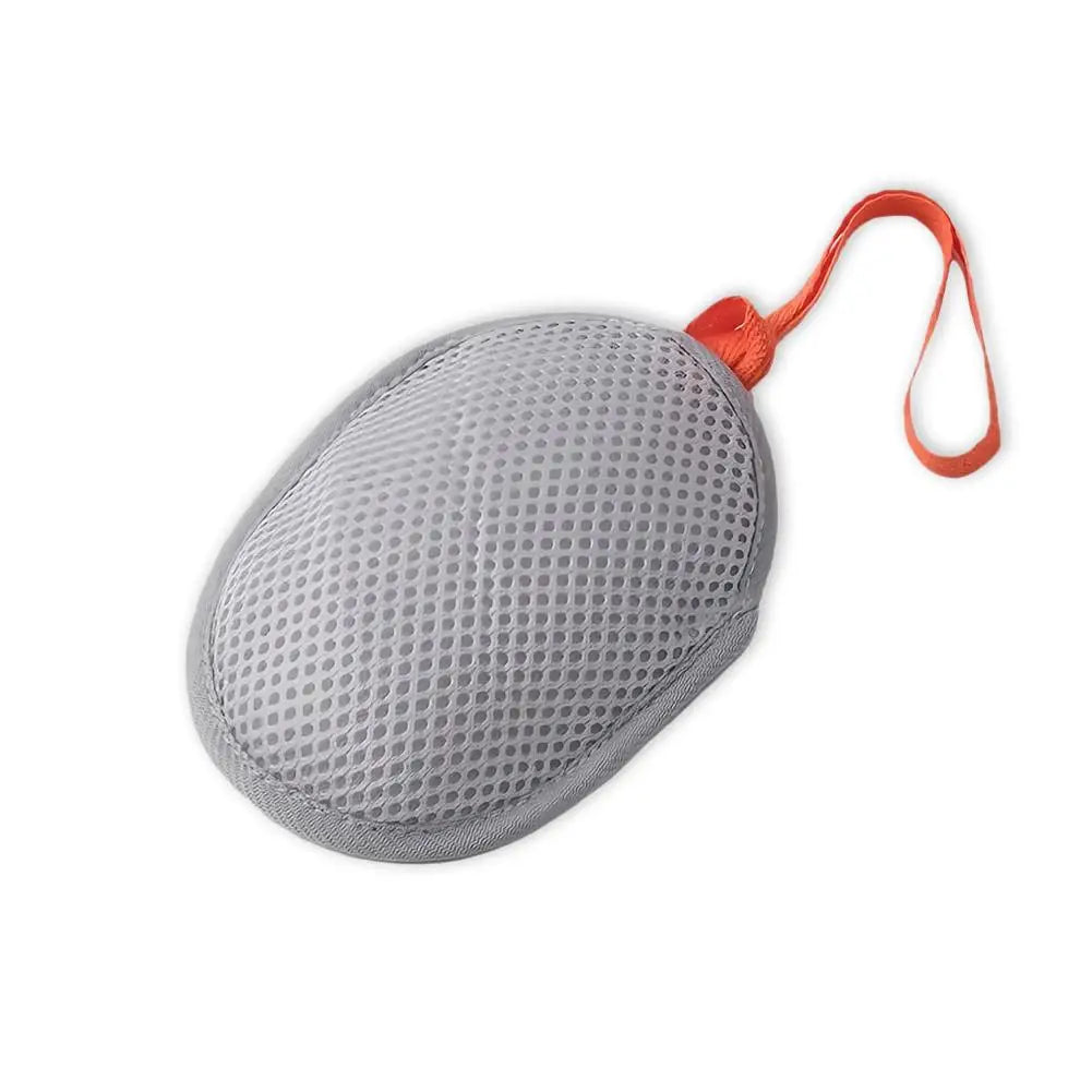 Soap Mesh Pouch with Lanyard – Fast Foaming Shower Bag Soap Mesh Pouch PRIMED gray