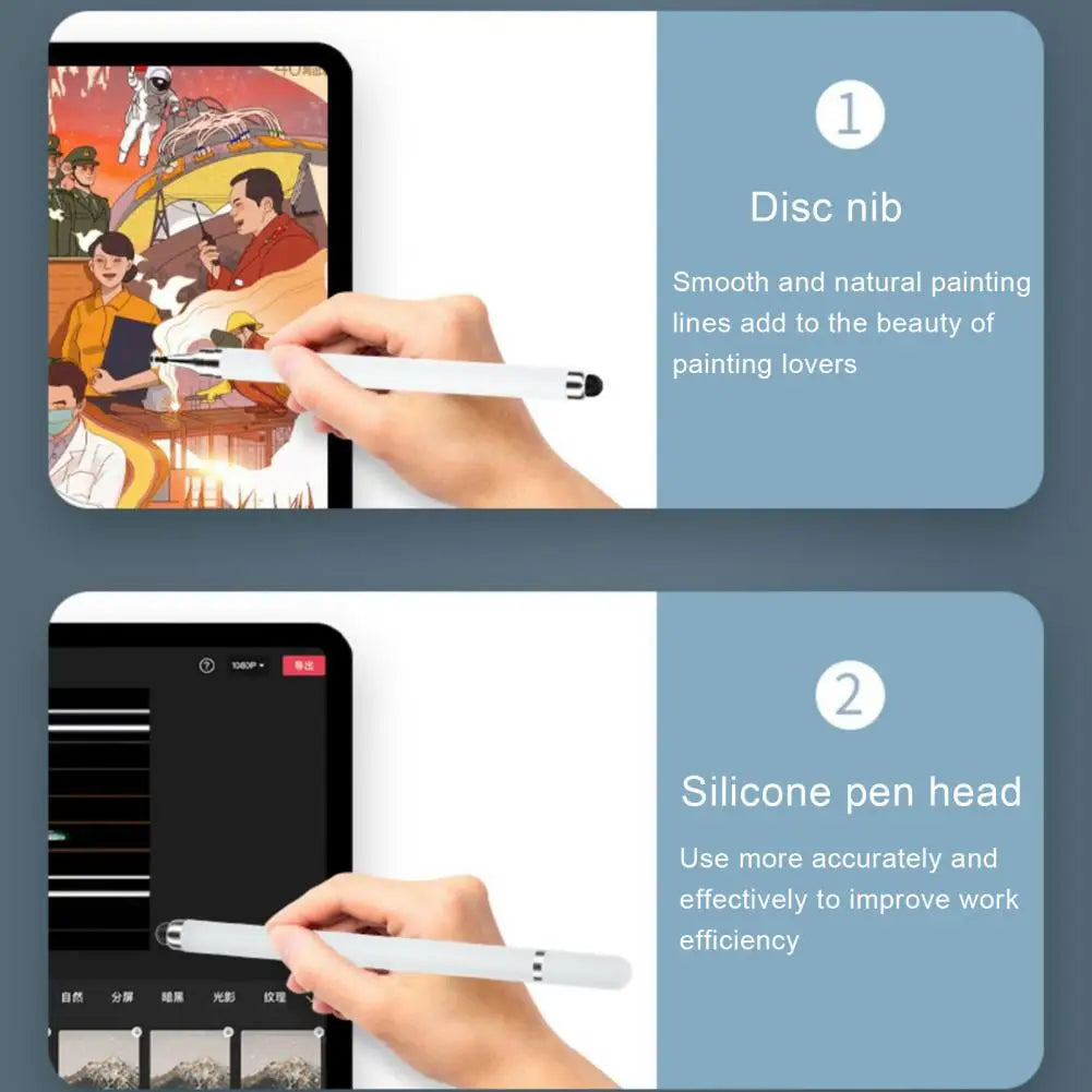 2-in-1 Universal Stylus Pen – Dual Tip for Tablet & Phone Tablet Stylus Pen PRIMED