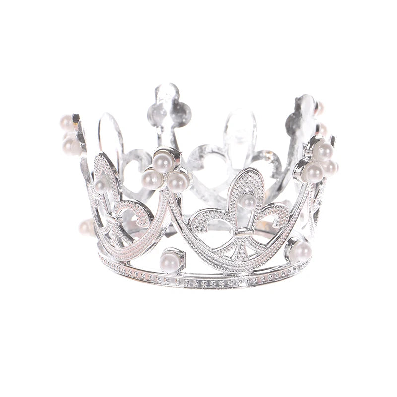 Mini Crown Cake Topper – Princess Tiara Birthday Decoration