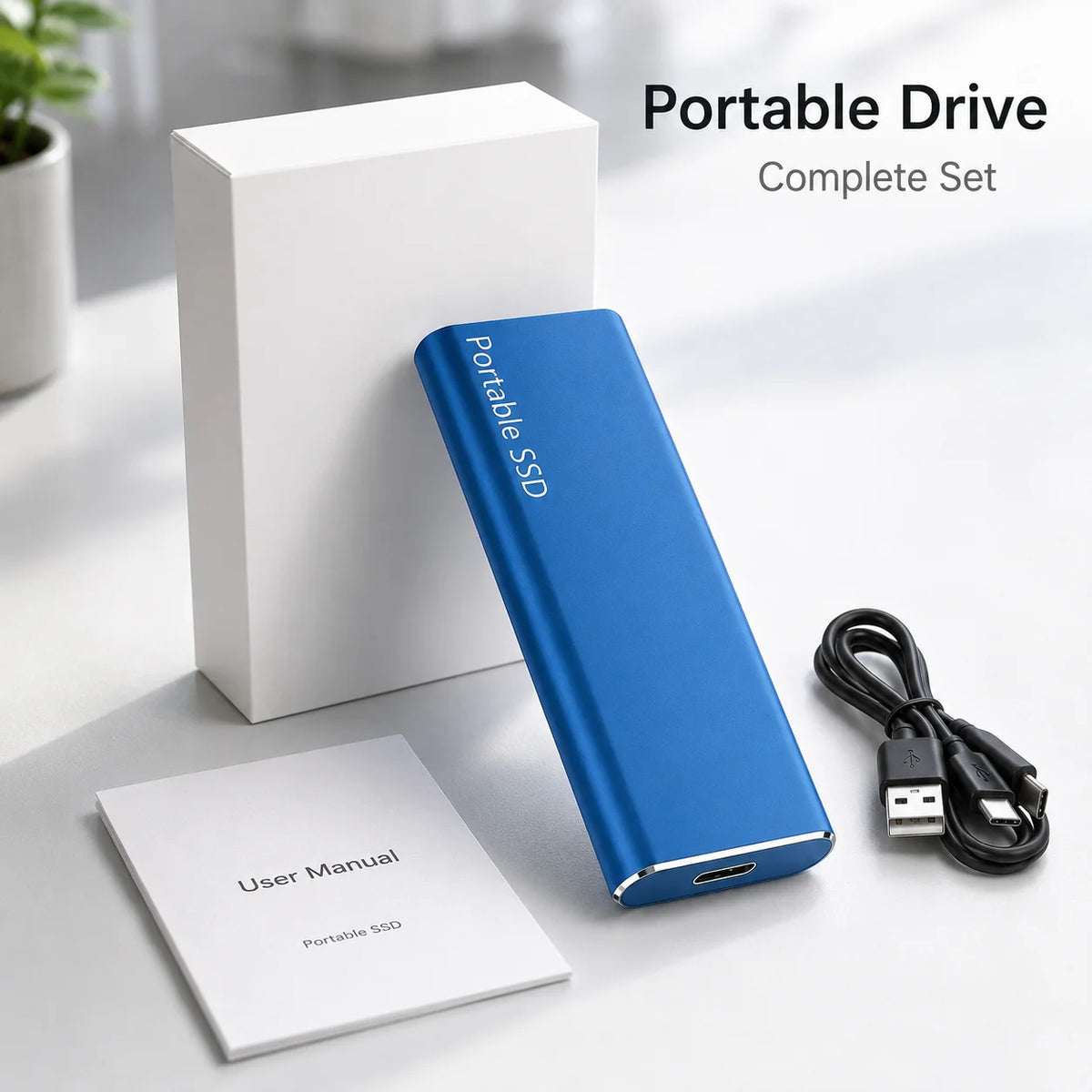 4TB Portable External SSD USB-C Drive for MacBook & Laptop External SSD Drive PRIMED