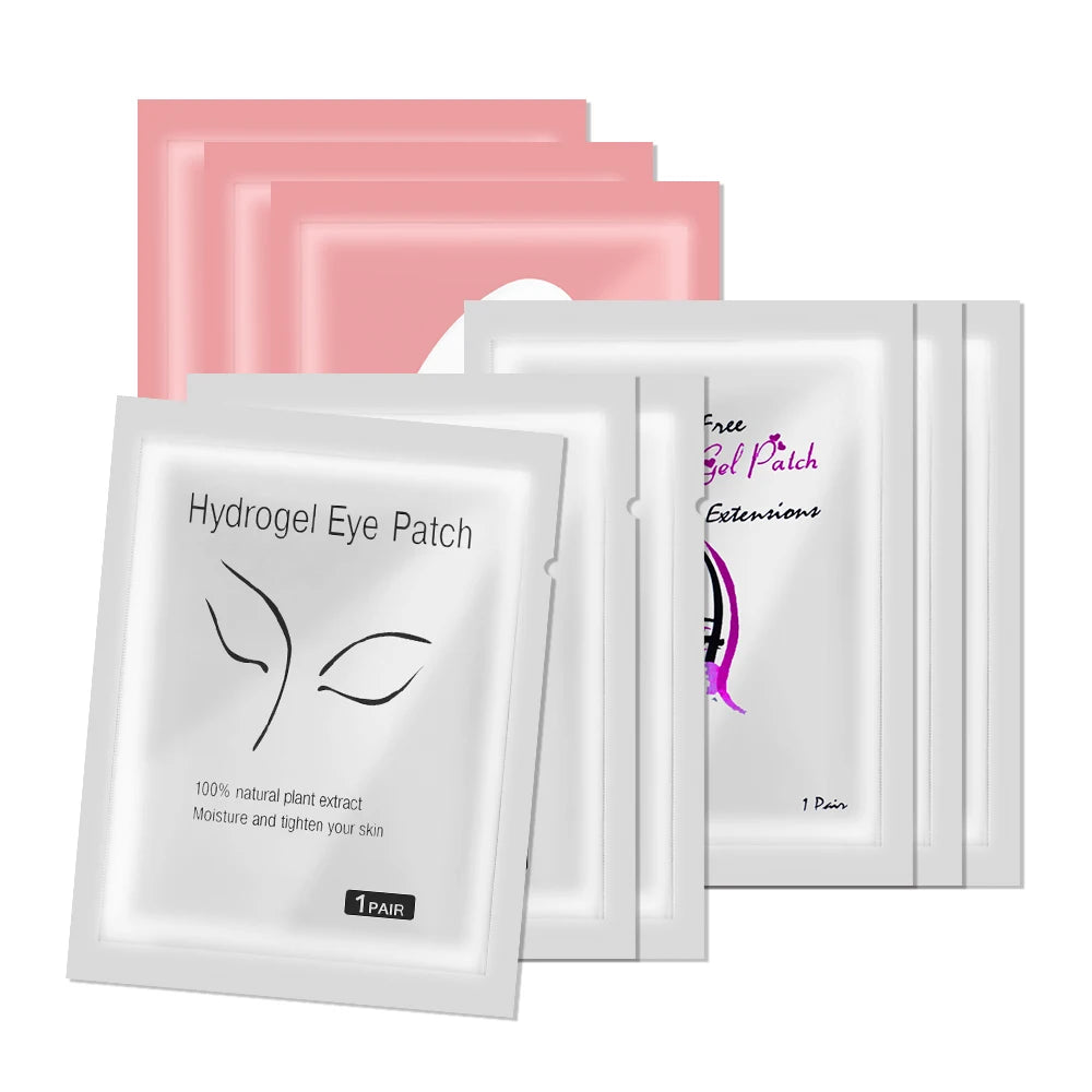 50 Pairs Hydrogel Under Eye Patches for Lash Extensions Lash Extension Pads PRIMED