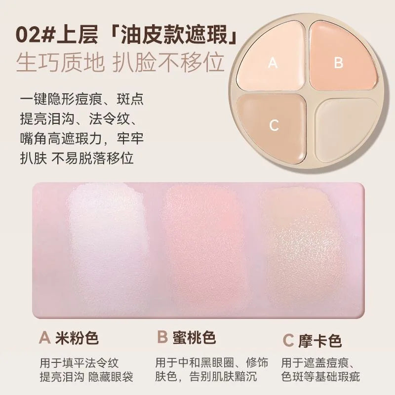 NOVO 3-in-1 Concealer Cushion Cream – Oil Control & Setting