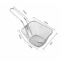 LMETJMA Mini Square Stainless Steel French Fry Basket | JT94 Deep Fry Basket PRIMED S