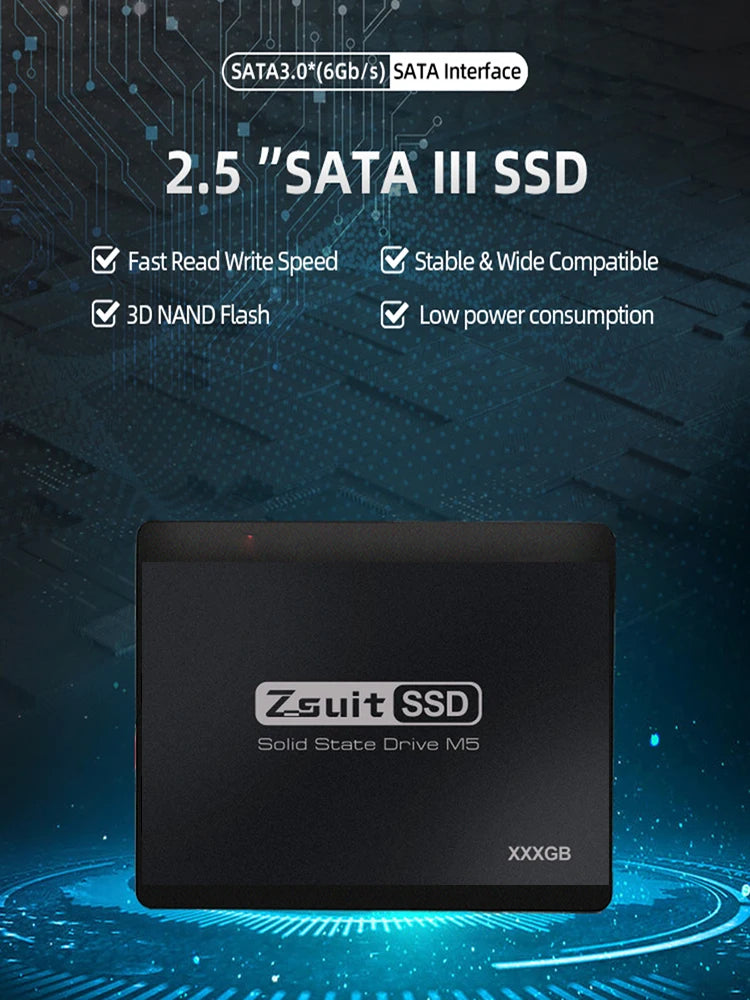 Z-Suit 5-Pack 128GB 2.5" SATA III Internal SSD – 500MB/s