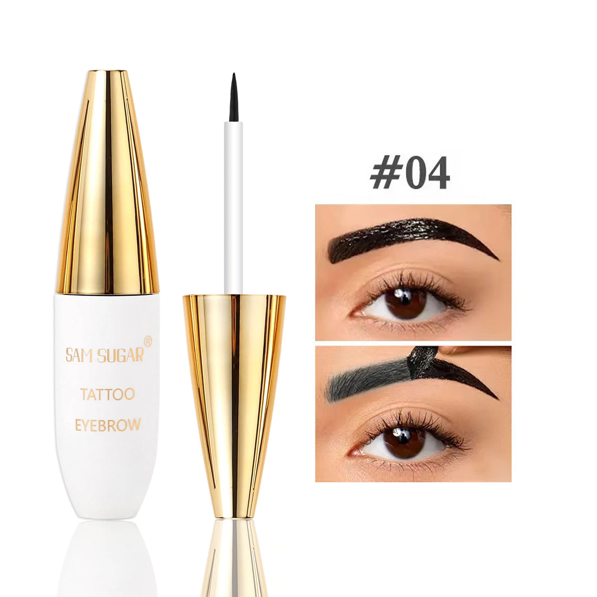 SAM SUGAR Peel-Off Brow Tattoo Cream | Waterproof Long-Lasting Eyebrow Tint Cream PRIMED 04