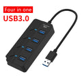 UTHAI 7-Port USB 3.0 Hub – High-Speed Laptop Splitter USB Hub PRIMED HUB-4