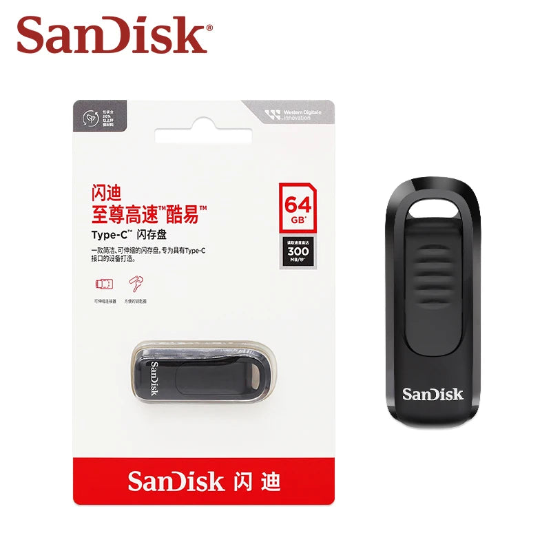 SanDisk 512GB Type-C USB 3.2 Flash Drive – 400MB/s USB Flash Drive PRIMED