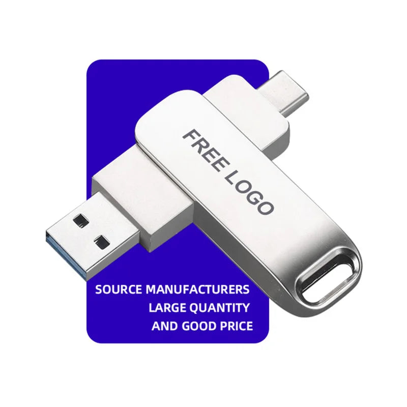 10-Pack Type-C USB 3.0 OTG Flash Drive 32–256GB Metal USB Flash Drive PRIMED