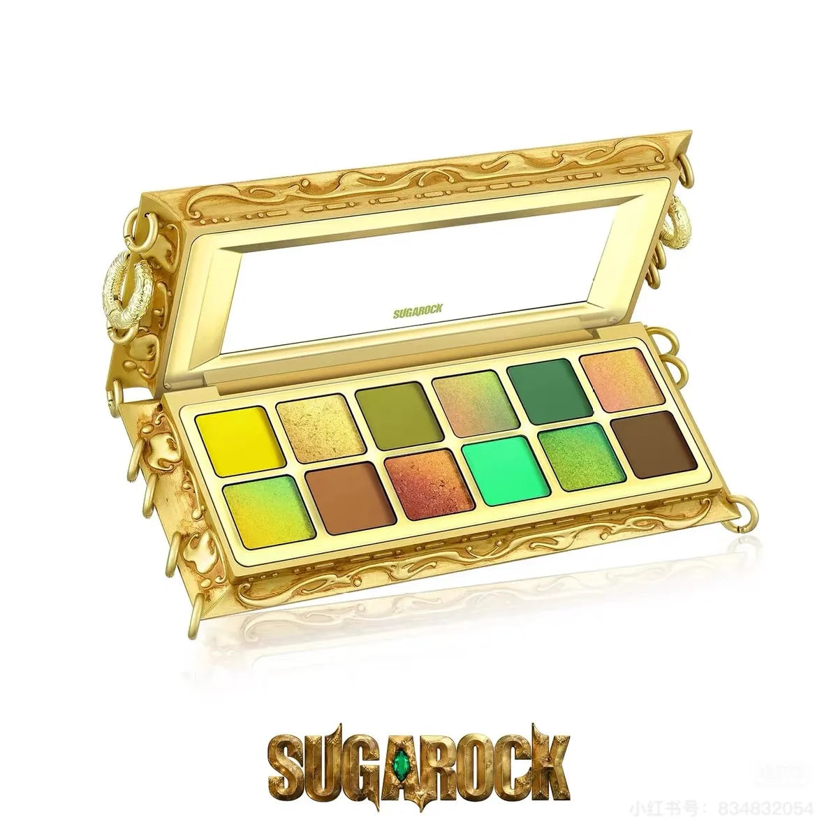 Sugarock 12-Color Eyeshadow Palette – Shimmer & Matte