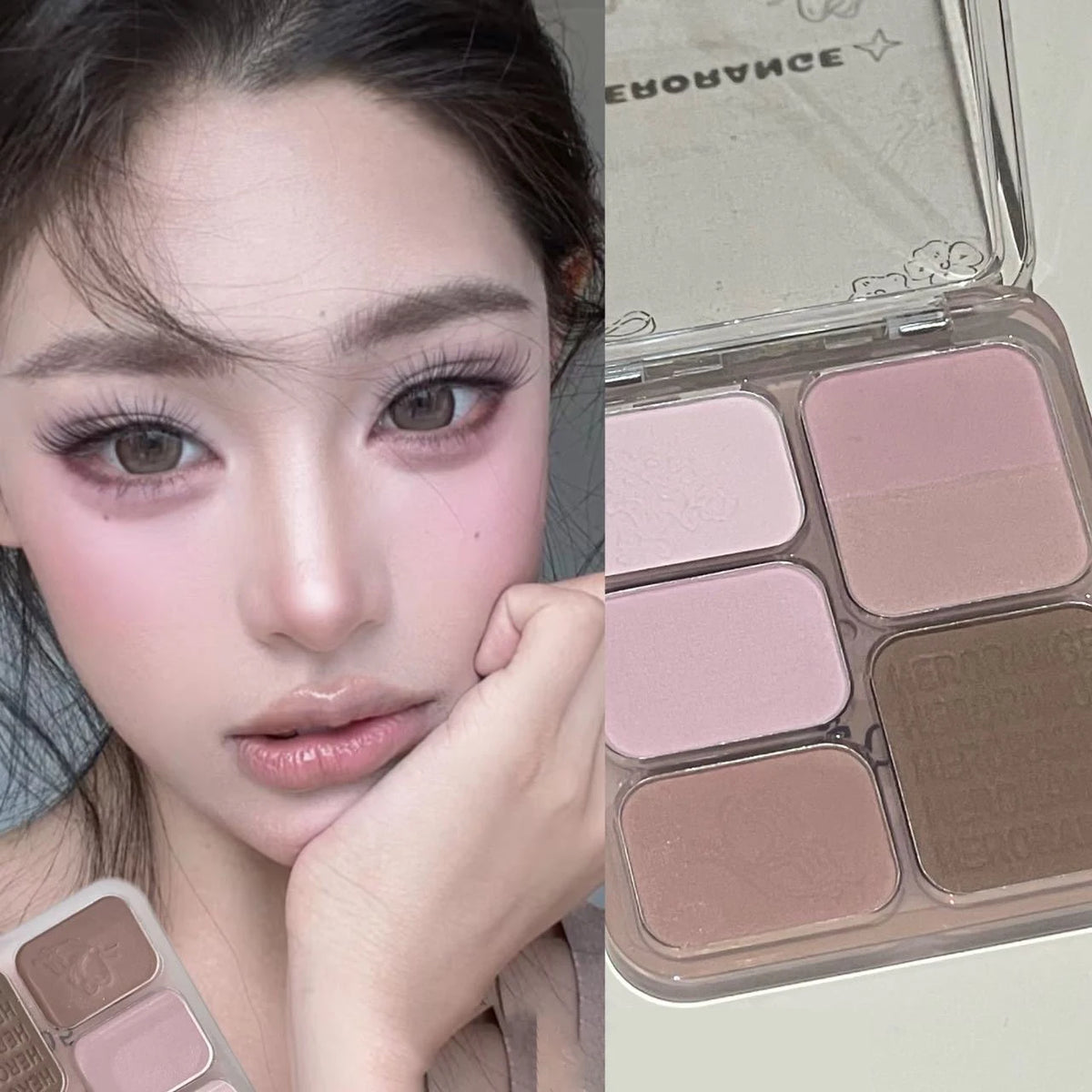HERORANGE 5-Color Eyeshadow Palette – Matte & Shimmer