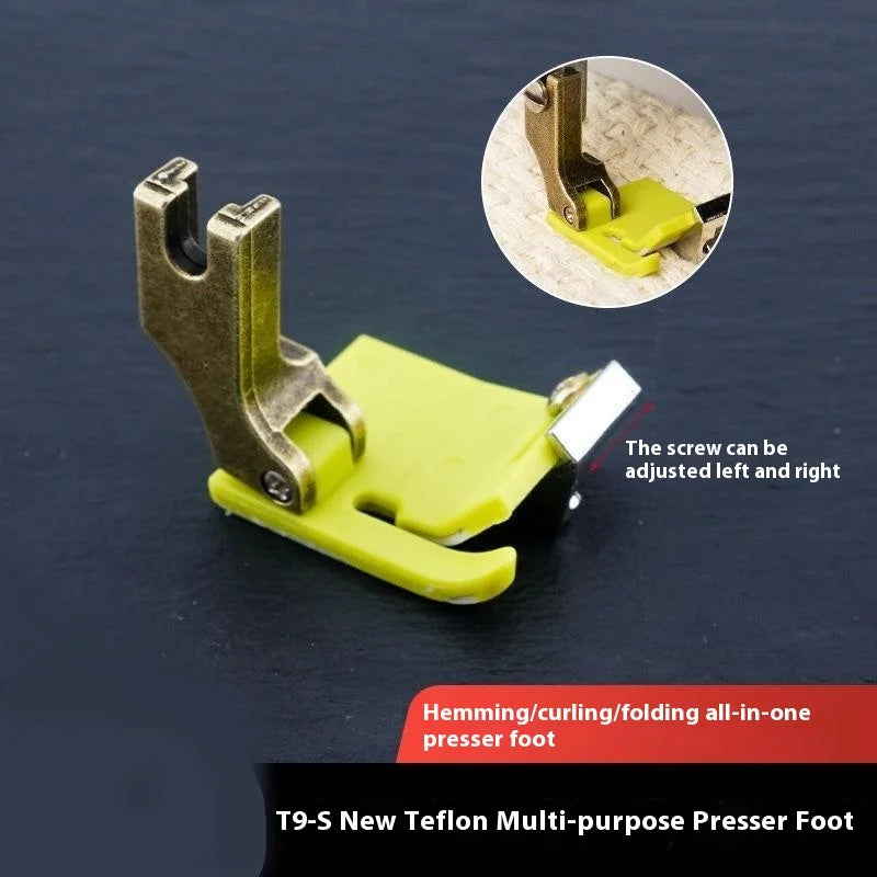 T9 Adjustable Presser Foot – Hemming & Edge Guide Sewing Foot