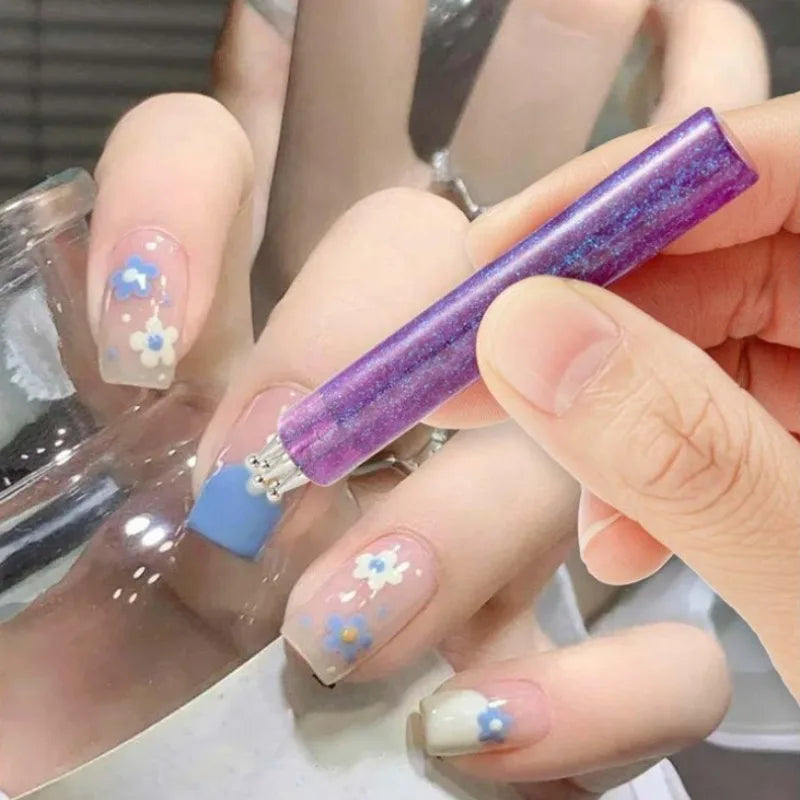 5-Petal Flower Nail Dotting Pen – One Stroke Nail Art Tool Nail Art Dotting Tool PRIMED
